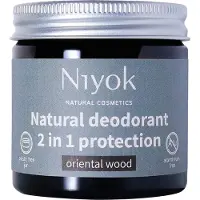 Niyok Déodorant crème naturel au parfum de bois oriental, 40 ml,