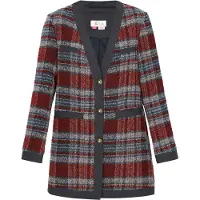 IZIA Blazer bleu-gris / rouge