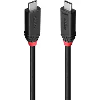 Lindy 37000 USB Kabel USB4 Gen 3x2 0,5 m USB C 40 Gbit/s 240 W Schwarz
