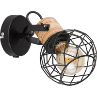 Globo Lampe murale Lacky Noir