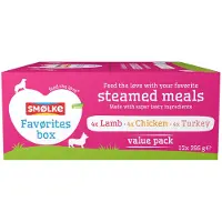 Smolke Smølke Favørites Box lot de pâtées pour chien fraîchement cuits à la vapeur