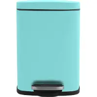Spirella Akira Matt 5l Poubelle à pédale Matt-Aqua, Poubelle, Bleu