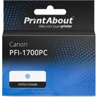 PrintAbout Cartouche compatible pour Canon PFI-1700PC - Cyan photo