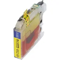 PrintAbout Cartouche compatible pour Brother LC-123Y - Jaune