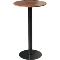 Beliani Table De Bar Morella Noir/ Marron Foncé 60 Cm 60 Cm