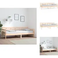 vidaXL Lit de jour pin massif 80x200 cm - Lits et Sommiers