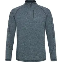 Protest Prtlouisiana Half Zip Long Sleeve T-shirt Bleu S Homme