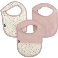 DOMIVA Bavoir Domiva Rose Coton Set de 3 Pièces pour Enfants