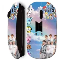 MANIACASE Souris sans fil - Kpop - BTS - Noir - 2024 - Livrée avec nano clé USB
