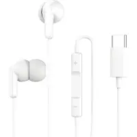 Grab 'n GO , écouteurs filaires USB-C intra-auriculaires avec micro et télécommande, blanc