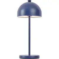 QAZQA Lampe de table bleue avec LED IP54 rechargeable avec station de charge - Squirrel