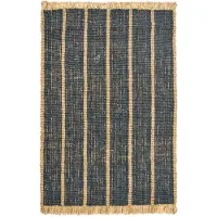Ferm Living Athens Tapis Natural|Ink Blue | 170 x 240 cm