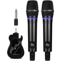 INF Pack de 2 microphones sans fil Bluetooth Reverb Le noir