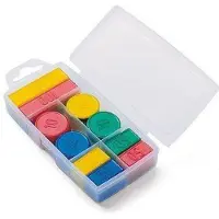 Jeujura Jeu De Societe Boite 100 Jetons En Plastique