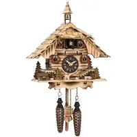 Engstler - 444/22_Q - Coucou - Quartz - Noyer - 31 cm