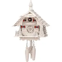 Engstler - 444/3_QM - Coucou - Quartz - Noyer - avec musique - 31 cm