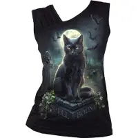 Spiral Top de - Spell Bound - M - XXL - pour Femme - noir - Taille L