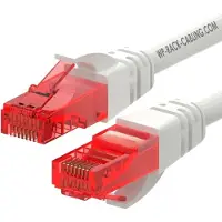 Wp Europe WP WPC-PAT-6U002W Câble réseau rouge, blanc 0,2 m Cat6 U/UTP (UTP)