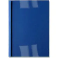 Pavo Thermobindemappe, Lederstruktur, DIN A4, 6 mm, blau Rückseite: Lederoptik Karton, Vorderseite: tran, Relieuse : accessoires, Bleu