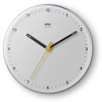 Braun - BC26W-DCF - Horloge Murale - radiocommandée - analogique - blanc