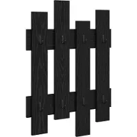vidaXL Porte-manteau mural Chêne noir 60 x 3 x 82 cm Bois d'ingénierie