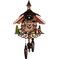 Engstler - 344_Q - Coucou - Quartz - Noyer - 31 cm