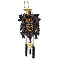 Engstler - 522/5/25_Q - Coucou - Quartz - Noyer - 30 cm