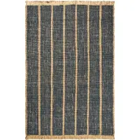 Ferm Living Athens Tapis Natural|Ink Blue | 200 x 300 cm