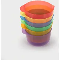 TickiT jeu de bols transparents pour jouets colorés - 6 pièces - Jouets éducatifs