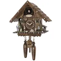 Engstler - 4053_Q - Coucou - Quartz - Noyer - 22 cm
