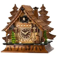 Engstler - 40910_Q - Coucou - Quartz - Noyer - 27 cm