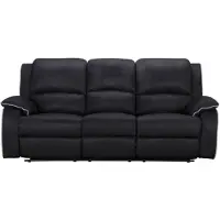Vente-Unique.nl Canapé 3 Places Relax En Microfibre Hernani - Noir