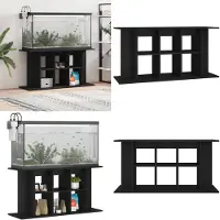 vidaXL Support pour aquarium noir 120x40x60 cm bois d'ingénierie