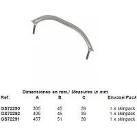 Goldenship Hand Rail Argenté 40 cm