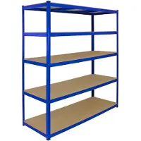 Monster Racking Rayonnage de garage 1 travée - métal, 5 niveaux, 160 cm x 60 cm, T-Rax