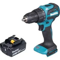 Makita Perceuse à percussion sans fil DHP 490 G1 18 V 65 Nm Brushless + 1 batterie 6,0 Ah - sans chargeur