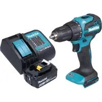 Makita Perceuse à percussion sans fil DHP 490 SG1 18 V 65 Nm Brushless + 1 batterie 6,0 Ah + chargeur