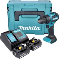 Makita Perceuse-visseuse sans fil DDF 490 SGJ 18 V 65 Nm 1/2" Brushless + 2 batteries 6,0 Ah + chargeur + Makpac