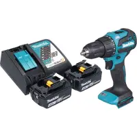 Makita Perceuse à percussion sans fil DHP 490 RM 18 V 65 Nm Brushless + 2 batteries 4,0 Ah + chargeur