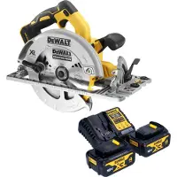 DeWalt DCS 572 M2 Scie circulaire portative sans fil 18 V 184 mm Brushless + 2x batterie 4,0 Ah + chargeur