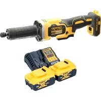 DeWalt Meuleuse droite sans fil DCG 426 P2 18 V Brushless + 2 batteries 5,0 Ah + chargeur