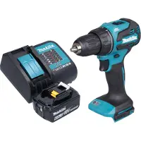 Makita Perceuse-visseuse sans fil DDF 490 SG1 18 V 65 Nm 1/2" Brushless + 1 batterie 6,0 Ah + chargeur
