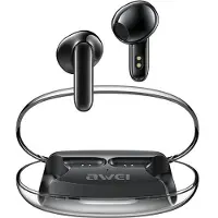 Awei Casque Bluetooth 5.3 T85 Enctws + Station d'accueil Noir/Noir