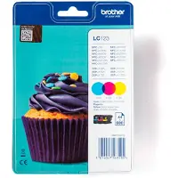 Brother LC-123RBWBP - 3-couleurs - Cartouche d'encre - Multipack