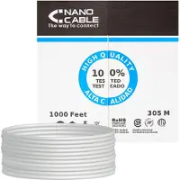 Nanocable Bobine De Câble Réseau Cat6 Utp Rigide 305 M