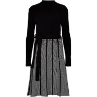 Apricot Robe 'Chevron' noir / blanc