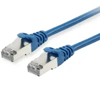Equip 606213 Câble patch Cat6A S/FTP 2xRJ45 25.00m blau LSZH Polybeutel