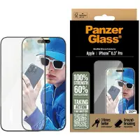 PanzerGlass Protection d'écran Ultra-Wide Fit Anti-bactérienne pour Apple iPhone 16 Pro