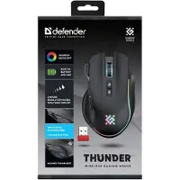 Defender MOUSE GM-213 THUNDER RF 1600dpi 8P BLACK - Maus