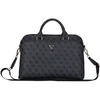 GUESS 4G Zipper Pocket Triangle Logo - Sacoche pour ordinateur portable 15" (noir)